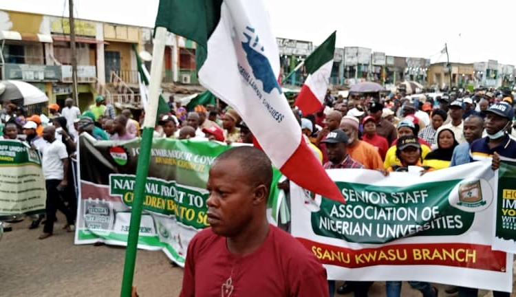 ASUU: 'No-Work No-Pay' Policy And The Resulting Uncertainties In Universities 1 ASUU solidarity rally