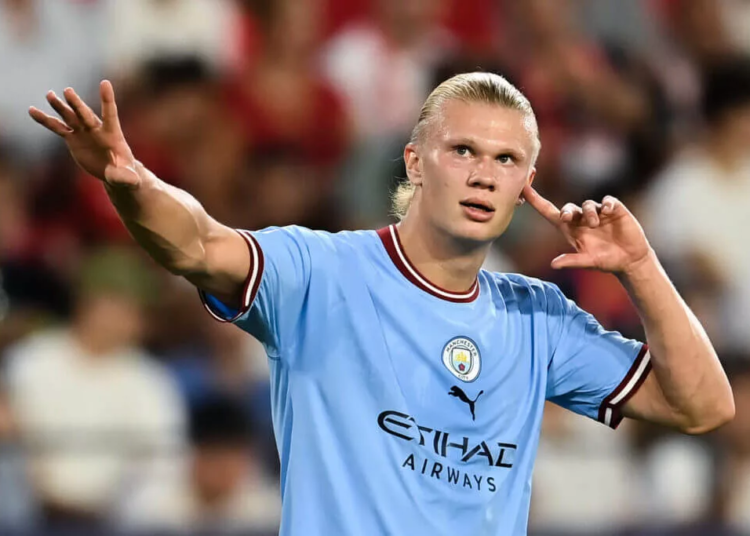 Haaland To Sign £20m Nike Deal After Adidas, Puma Snubs 1 ERLING HAALAND MANCHESTER CITY scaled e1662531544452 1024x683 1 jpg