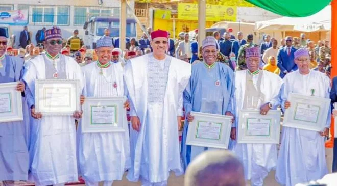 Sani Bello Gets Niger Republic National Honours Award 1 FB IMG 1671380436366 660x365 1 jpg
