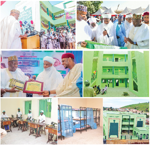 Governor Inuwa Opens New Vista For Almajiri Education, Commissions Ultra-Modern Tsangaya School 1 Scenes from the commissioning of the Goni Sani Integrated Model Tsangaya School in Gombe at the weekend.