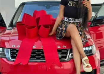 Super Eagles Striker, Peter Olayinka, Gifts Wife Range Rover