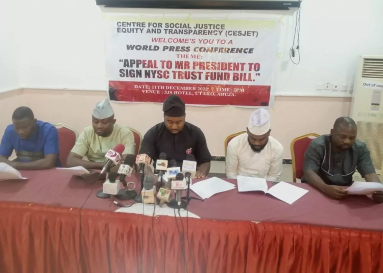CESJET Seeks Buhari's Assent To NYSC Trust Fund Bill 1 IMG 20221211 WA0007 jpg