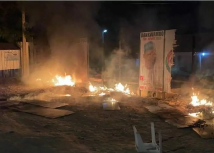 JUST-IN: Thugs Set Gombe PDP Campaign Office Ablaze 1 IMG 20221212 WA0001 jpg