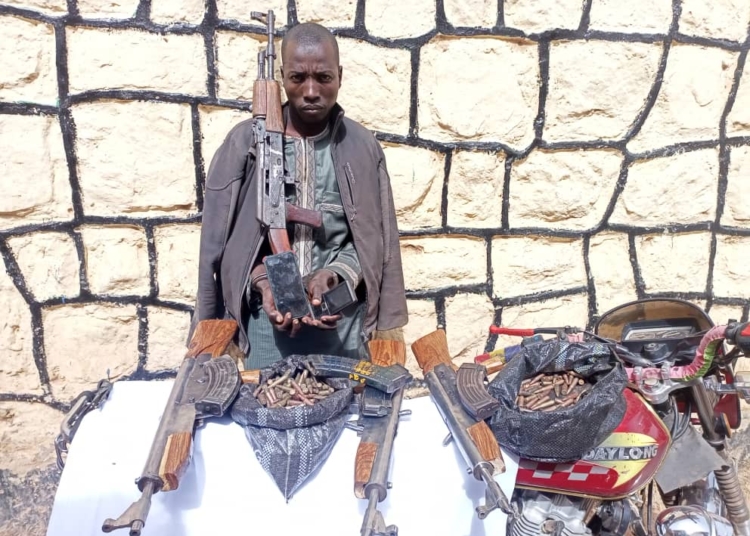Police Arrest Bandit With 4 AK47 Rifles, Recover Motorcycle In Kaduna 1 IMG 20221226 WA0007