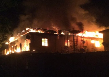 Hoodlums Injure Soldier, 2 Firemen As Fire Guts Fuel Station In Kwara