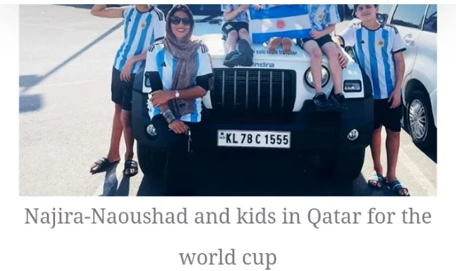 Qatar 2022: Indian Woman Drives 3,000km To Doha To Support Messi 1 WhatsApp Image 2022 12 02 at 4.57.22 PM jpeg