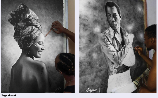 Ex-BBNaija Housemate, Saga, Wants Normal Discourse On Emotional Turmoil, Mental Health With Artworks 1 Art