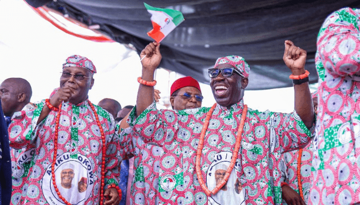 PDP Vows To Sweep Polls Despite Makinde’s Absence At Atiku’s Rally 1 Edo PDP rally 1