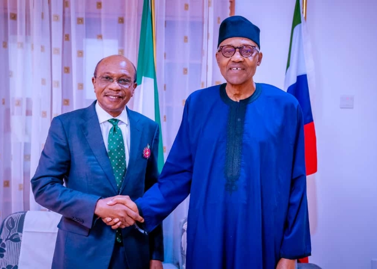 AFTER DSS ARREST DRAMA Welcome Back, Mr Governor, President Muhammadu Buhari Tells Emefiele 1 Emefiele