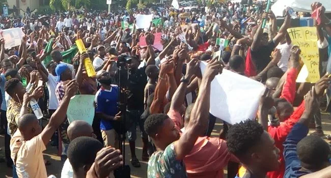 Group Dissociates Self From Mass Protest 1 EndSARS protesters jpg