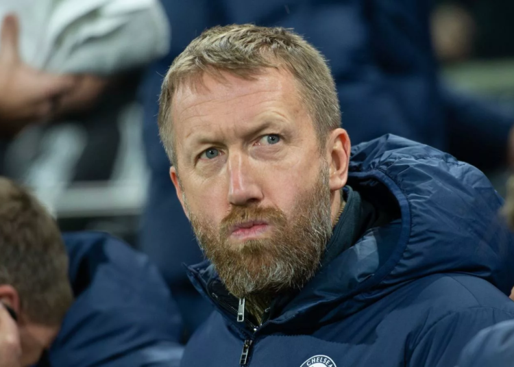 Managing Chelsea Is The Hardest Job In Football – Potter 1 2M87PR1 London, UK. 12th Jan, 2023. Graham Potter manager of Chelsea during the Premier League match between Fulham and Chelsea at Craven Cottage, London, England on 12 January 2023. Photo by Salvio Calabrese. Editorial use only, license required for commercial use. No use in betting, games or a single club/league/player publications. Credit: UK Sports Pics Ltd/Alamy Live News