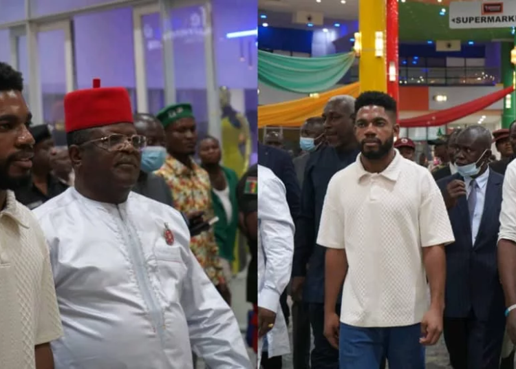 Umahi's Son, Nweze Shares New Year Gifts To Shoppers At Ebonyi Mall 1 IMG 20230104 WA0018 jpg