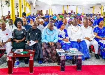 Okowa, Otuaro, Ibori, Oborevwori Present As Ex-Delta Gov, Uduaghan, Buries Father-in-Law