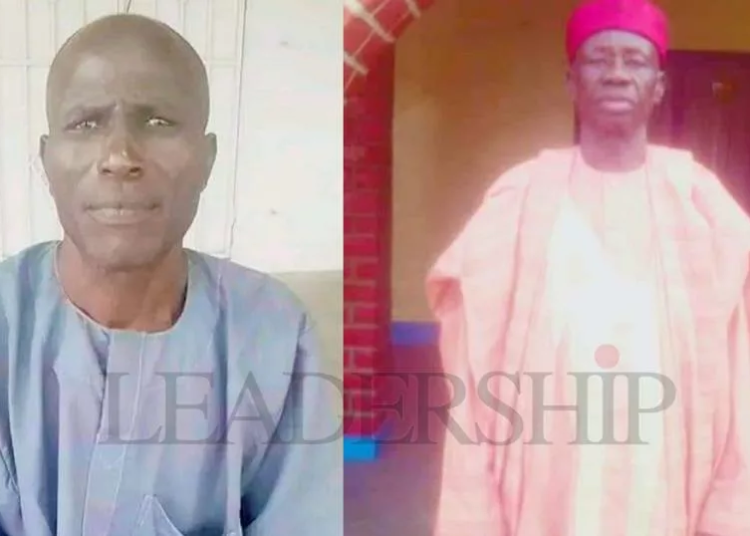 Two of the deceased Borno palace aides who died in the accident on Monday.