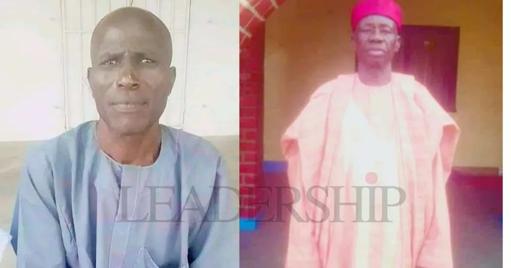 Two of the deceased Borno palace aides who died in the accident on Monday.