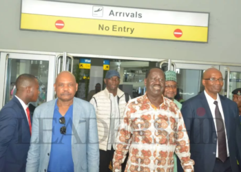 JUST-IN: Ex-Kenyan PM, Odinga, Arrives Nigeria For Annual LEADERSHIP Conference