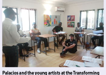 Palacios Debuts Femicides Exhibition, Trains Young Artists How To Transform Data Into Art   