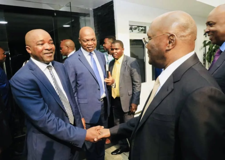 Again, Atiku Storms Lagos, Hits Tinubu 1 Atiku during his arrival at The Summit House for an engagement with the Nigerian Economic Summit Group, on Monday.