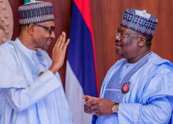 Buhari Celebrates Senate President Lawan At 64