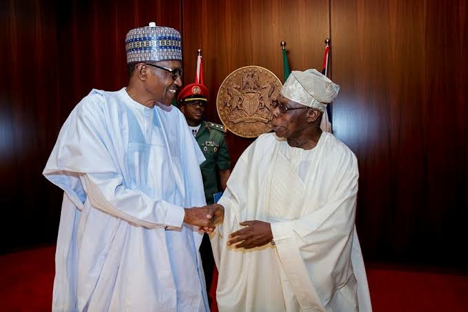 Obasanjo Attacking Buhari Because Of Jealousy - Presidency 1 buhari and obasanjo