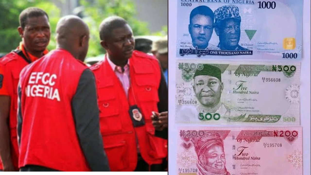 JUST-IN: EFCC Arrests Racketeers Of New Naira Notes In Abuja