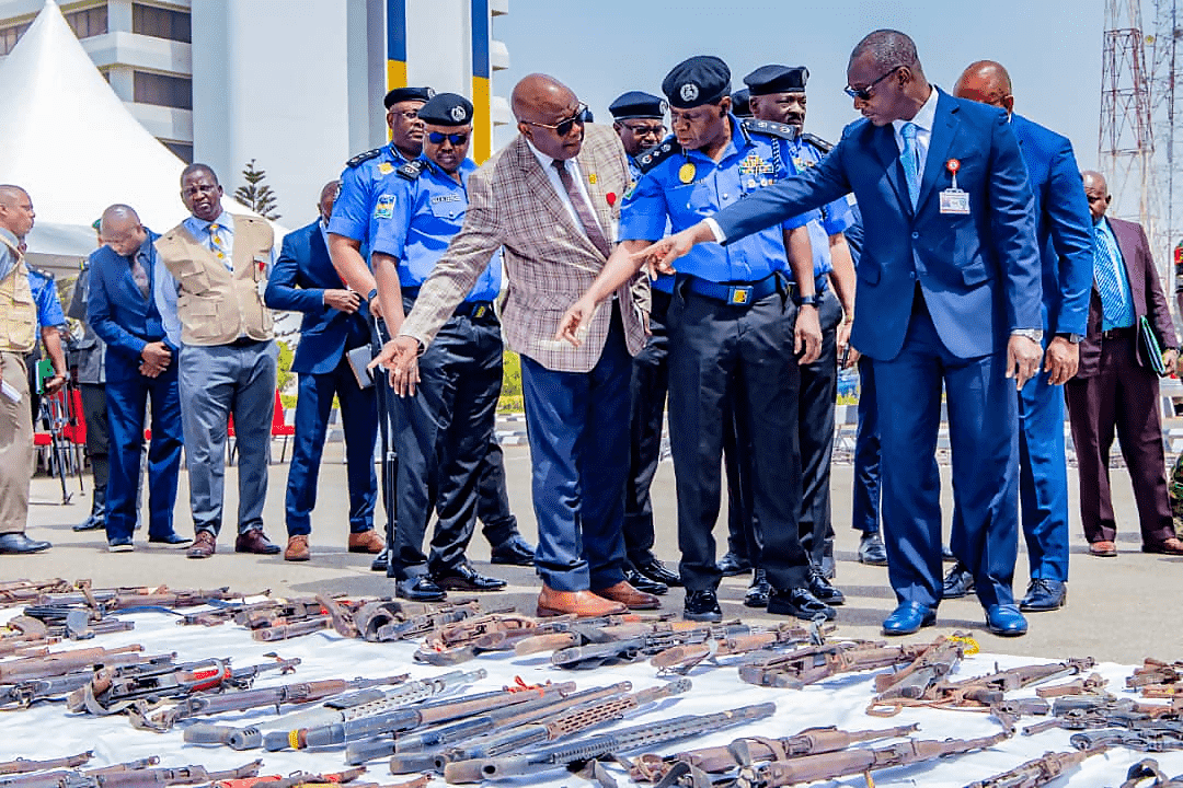 IGP Transfers Recovered Firearms, Ammunition To ONSA