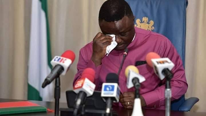 Sen Jarigbe Agom Defeats Gov Ayade In Cross River North 1 ayade crying