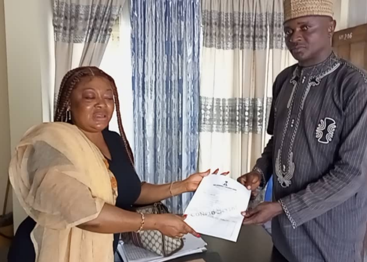 L-R: Agim and Ikpeme during the visit.