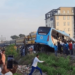 UPDATED: 3 Die, Many Injured As Train Colllides With Lagos Workers' Bus 5 BREAKING: 3 Die, Many Injured As Train Colllides With BRT Bus In Lagos