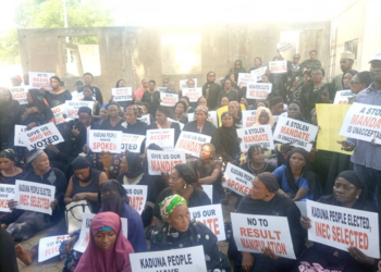 JUST-IN: Women Protest Kaduna Guber Election Result
