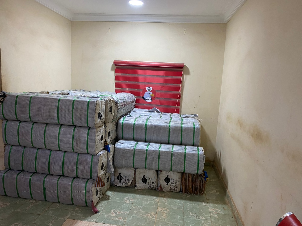 EFCC Intercepts Bales Of Fabric In Sokoto