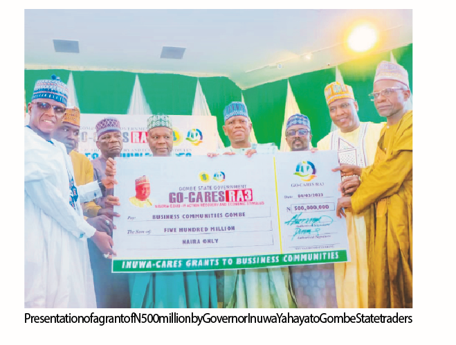 Jubilation As Gov Inuwa Gives N500m Grants To Gombe Traders 1 inuwa grant