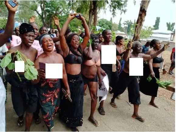 Our Nudity Signifies Rape Of Democracy, Say Protesting Nasarawa Women 1 nasarawa protest