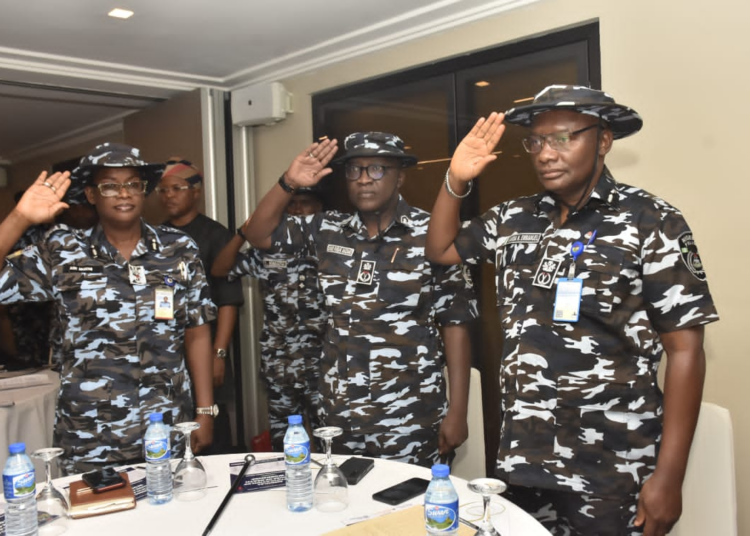 Force Medical Officer Officer, CP Dr. Emmanuel N Garba, CP Nursing, CP Umar Madaki, and CP Dental, CP Dr. Nkechi Eze