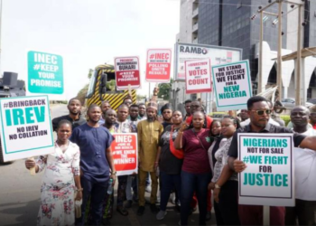 Protesters Storm National Collation Centre Over IReV Failure