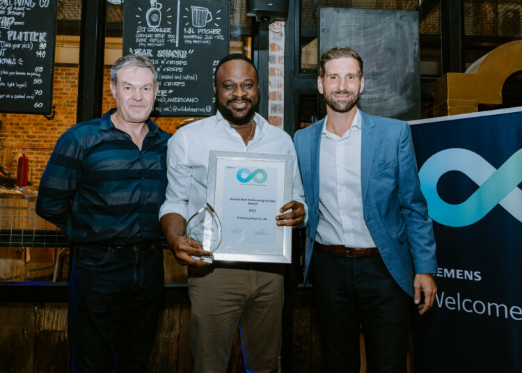 Nigeria's Instrumentation & Automation Company, Greenpeg, bags Siemens' award for Overall Best Performing Partner in the region
