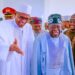  Buhari, Tinubu In Closed Door Meeting, Pray Juma’at Together 