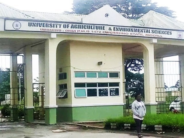 Federal Govt To Support Imo Varsity of Agriculture With Grants, Farming Equipment 1 University of Agriculture and Environmental Sciences UAES