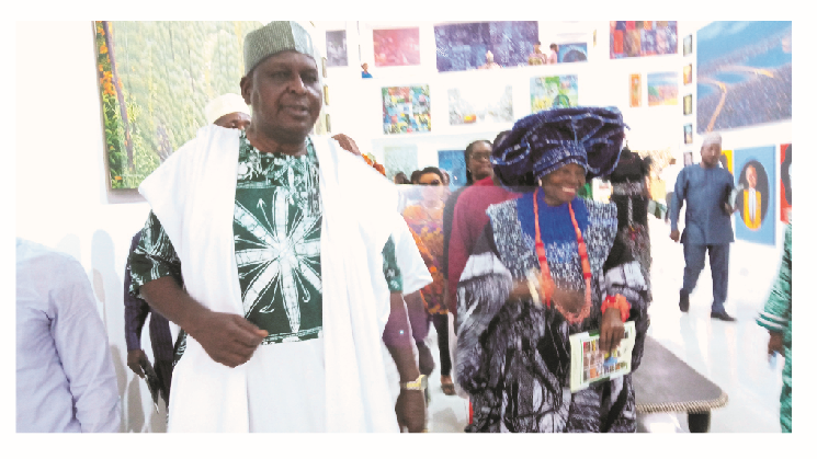 Runsewe Kicks Off Destination Culture Tourism With Nike Arts Gallery 1 NCAC DG, Otunba Olusegun Runsewe and Dr Oyenike Monica Okundaye at tour of the Nike Art Foundation and Gallery at Piwoyi, during the NCAC Destination Marketing Culture Tourism Strategy event in Abuja, yesterday.