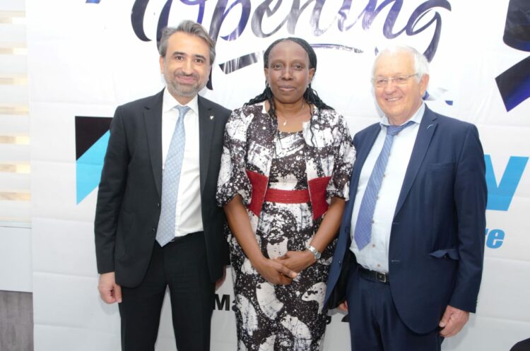 L-R: Mr Tuna Gulenc – Vice President, Daikin Middle East & Africa, Mrs Ogunrinde Omowale- Founder, Field of Skills and Dreams (FSD) VTE Academy and Mr Frans Hoorelbeke – Honorable Senior Advisor, Daikin Europe, at the opening of the second Daikin Skills Development Center, in partnership with FSD, in Agege Lagos, yesterday