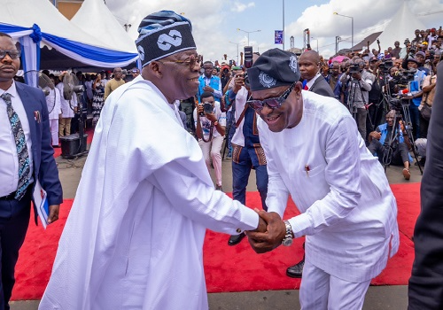 Tinubu To Wike: If You Want Refund On Rivers Roads, Lobby Me 1 Tinubu and Wike