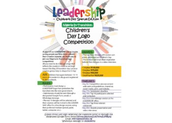 Children’s Day: LEADERSHIP Presents Logo Competition Today