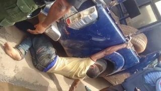 Outrage As Police Vehicle Runs Over Handcuffed Man In Edo 1 IMG 20230630 WA0011