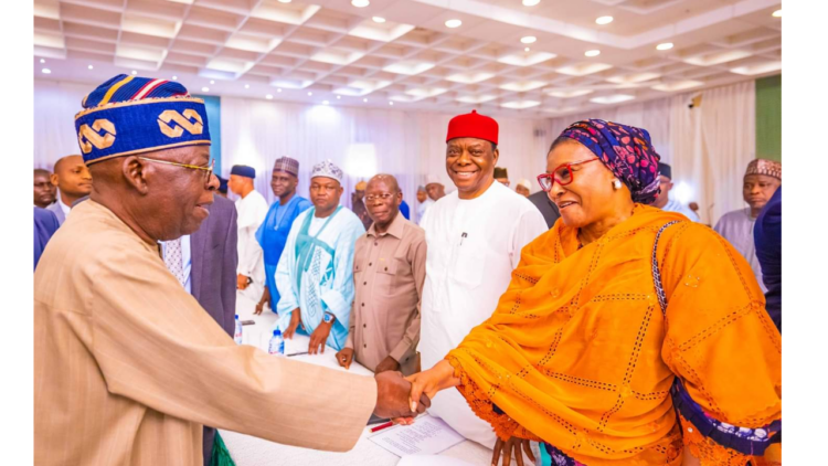 Tinubu Meets All Lawmakers-elect, Seeks Support For Akpabio, Barau ...