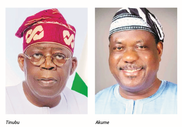Tinubu Placates North Central, Names Akume SGF 1 tinubu and akume