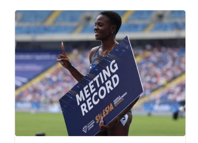 Tobi Amusan Sets New Record, Wins 100m Hurdles At Silesia Diamond League 1 IMG 20230716 WA0022