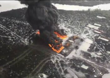 NAF Destroys Illegal Refinery Filled With Stolen Crude Oil In Rivers 