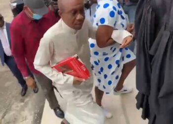 BREAKING: Emefiele Arrives Court For Arraignment Over Illegal Procession Of Firearm