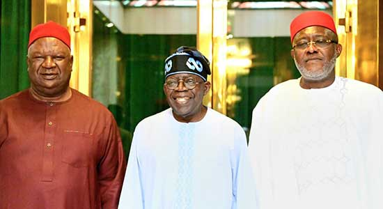 Anyim, Metuh Visit Tinubu, Foresee Better Nigeria 1 Tinubus Meeting With Anyim Metu