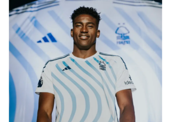 Awoniyi Models Nottingham Forest’s New Away Kit Ahead Of 2023/24 Season